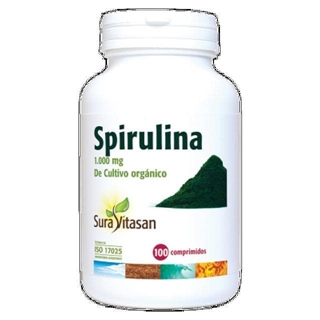 Spirulina 1000mg 100 Caps Sura Vitasan - Imagen 1